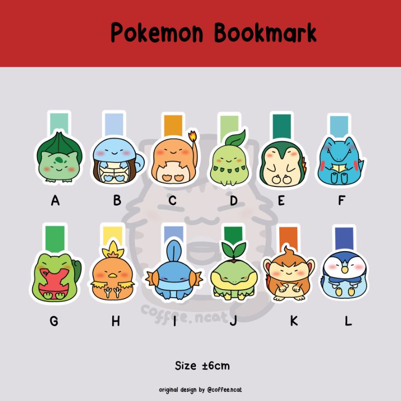 

Bookmark / Pembatas Buku Magnet Pokemon