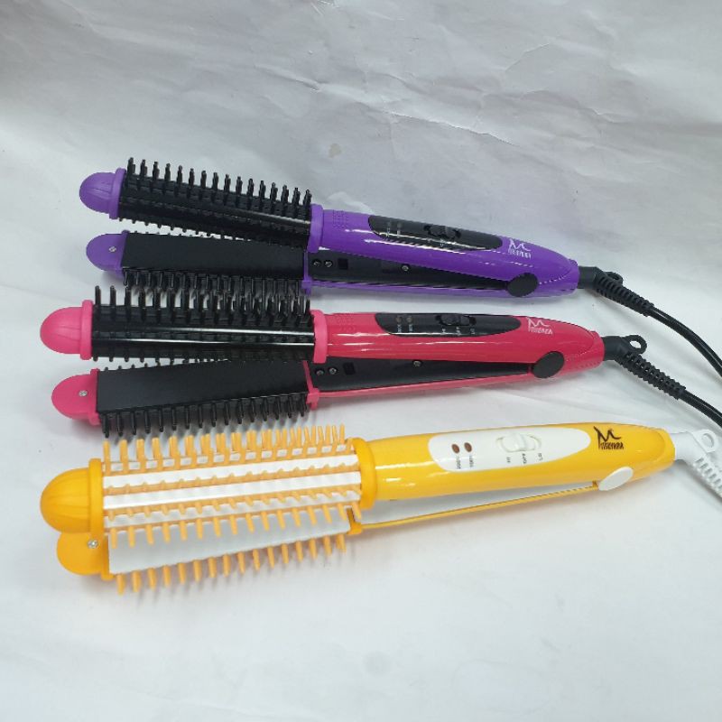 Alat Catok Rambut 2in1 Lurus Keriting Curly Blow Sisir Wanita Ms 5004 Rebonding Murah Salon