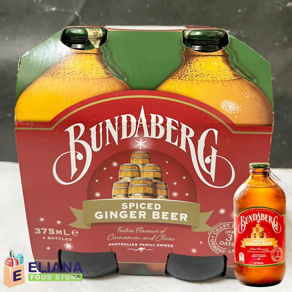 Jual BUNDABERG SPECIAL EDITION SPICED GINGER BEER 375 ML / MINUMAN SODA