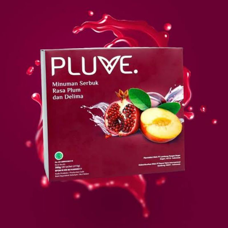 Plume Fiber Minuman Serbuk Rasa Delima
