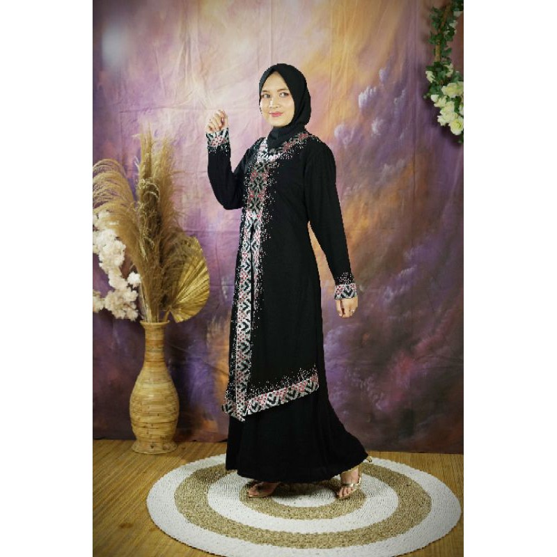 Abaya Hitam Bordir