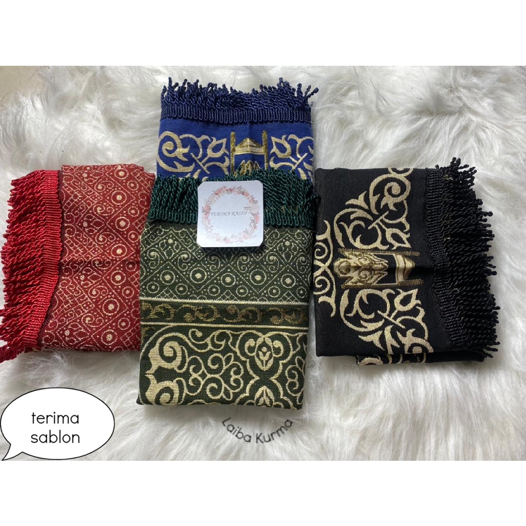 sajadah souvenir motif Kiswa / souvenir tahlilan / souvenir Pernikahan