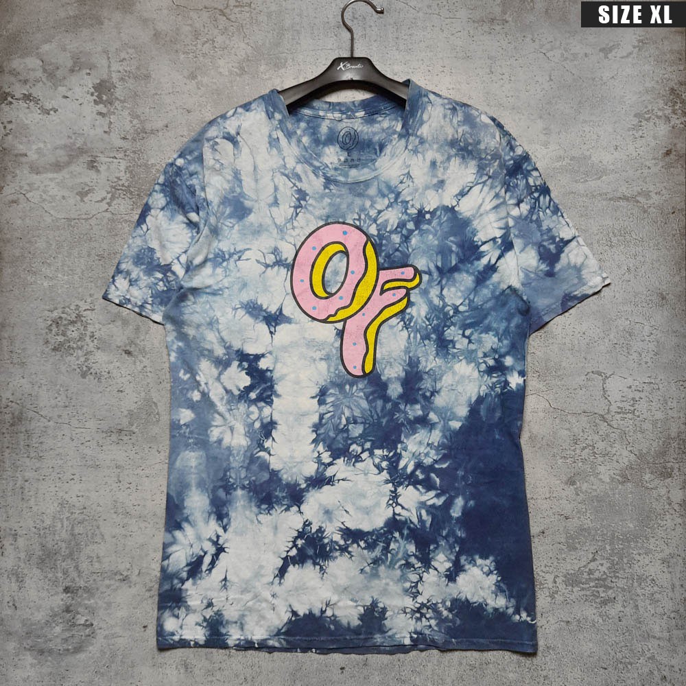Kaos Odd Future Donut Tie Dye Blue Second Branded Original