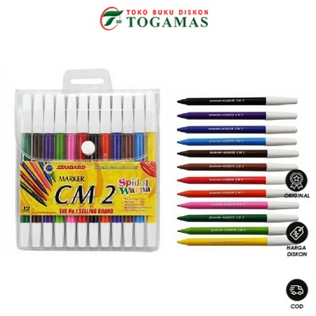 

TERMURAH !! SPIDOL MARKER CHILD CM SET 12 COLORS STANDARD