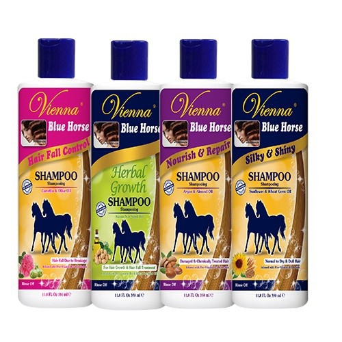 Vienna Shampoo Kuda Blue Horse - Penyubur Rambut - 350ml