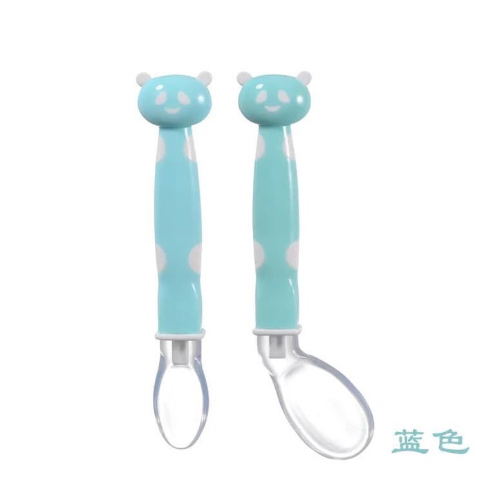 (BOW) Sendok Makanan Bayi Set Bahan Silicone