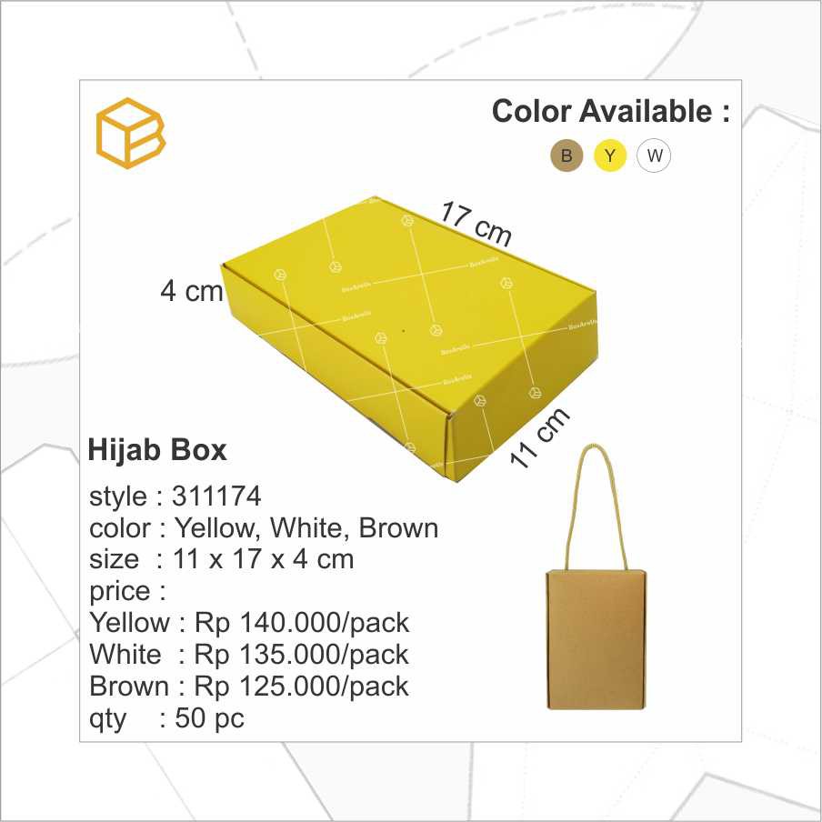 311174 (50pc) | HIjab box. gift box. souvenir box ...