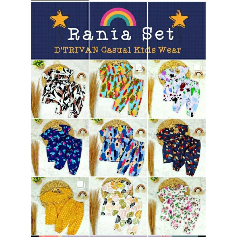 Pakaian anak Rania Set 2-5th My Bee Kids