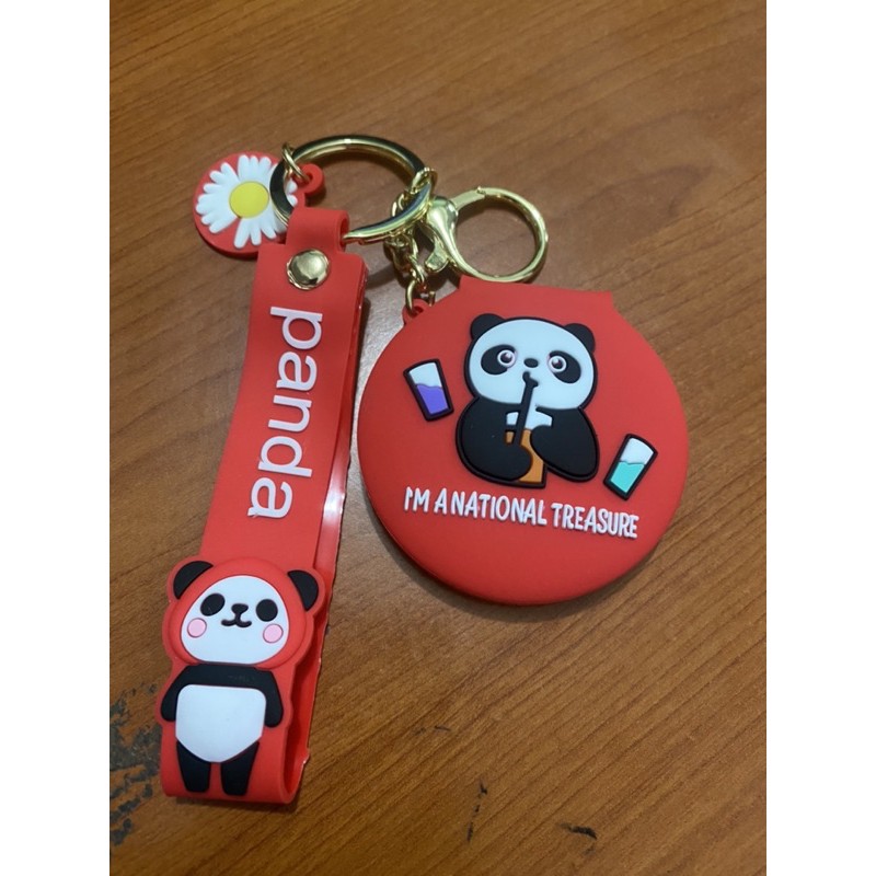 Gantungan kunci Boneka karakter Cermin /Souvenir gantungan cermin /