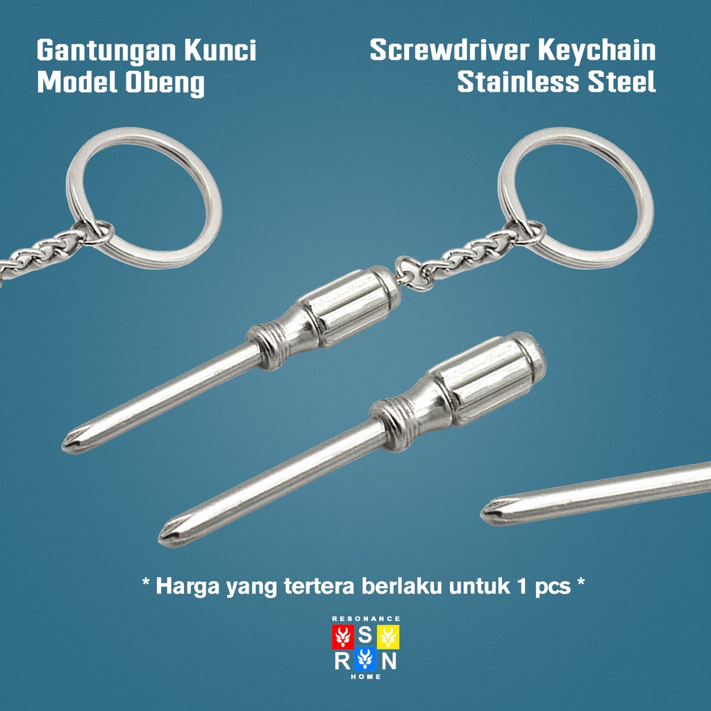 Gantungan Kunci Model Obeng / Screwdriver Keychain Resonance Home