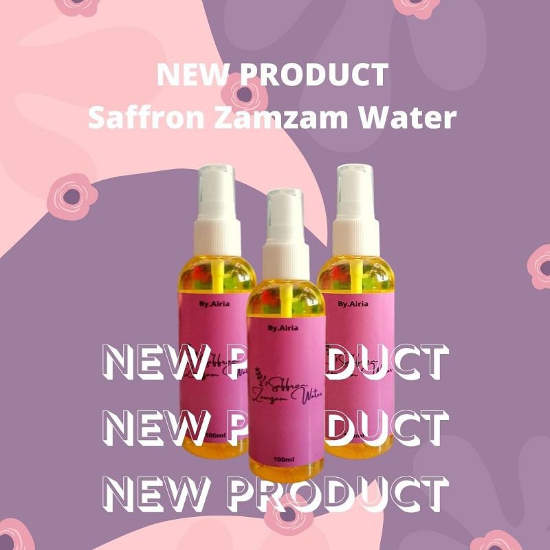 SAFFRON ZAMZAM WATER PREMIUM 100MIL | SAFFRON FACE MIST MAGIC WATER ORIGINAL by.airia