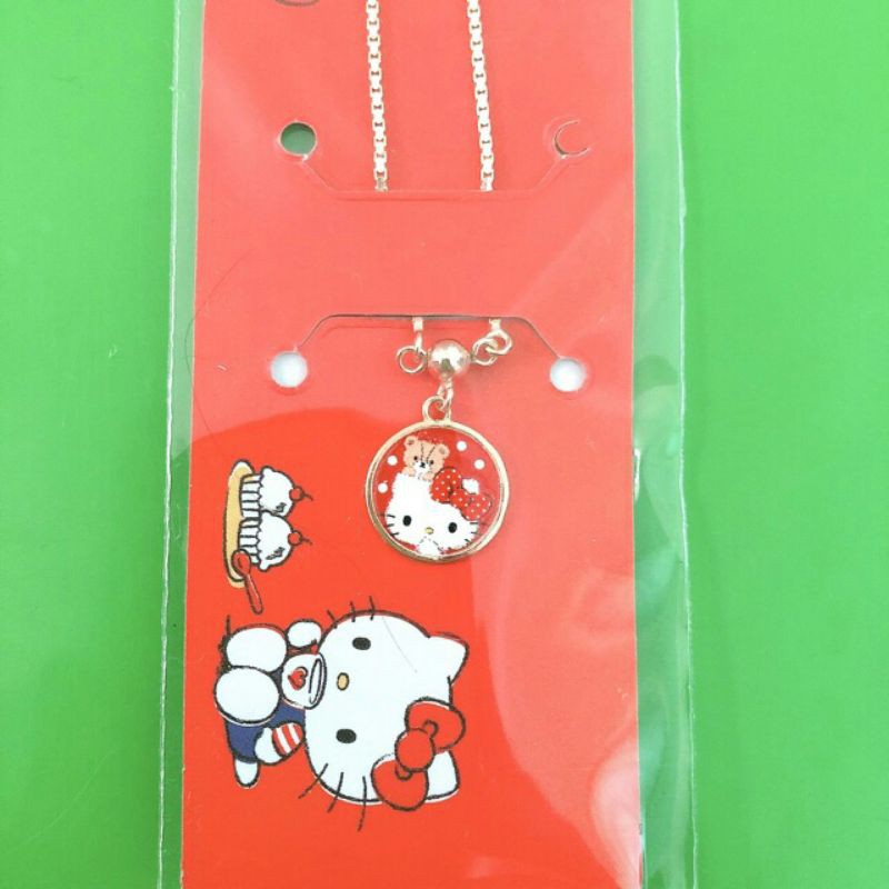 KALUNG HELLO KITTY ANAK BULAT MERAH UBS KADAR 420