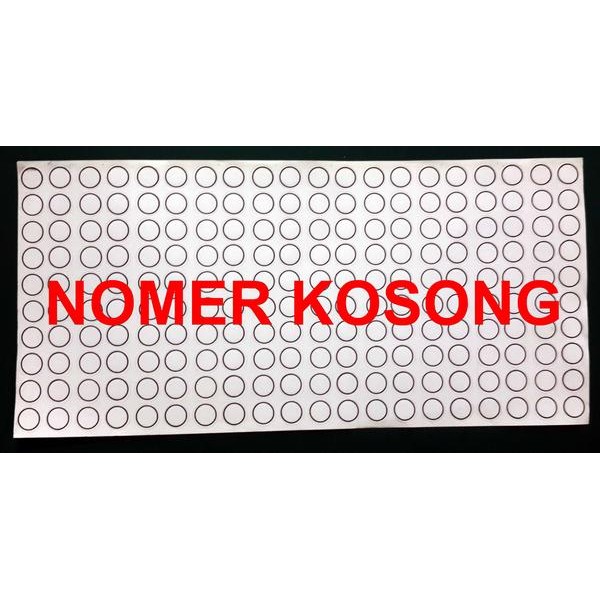 Stiker Nomer / Nomor Untuk Sepatu / Sandal-2