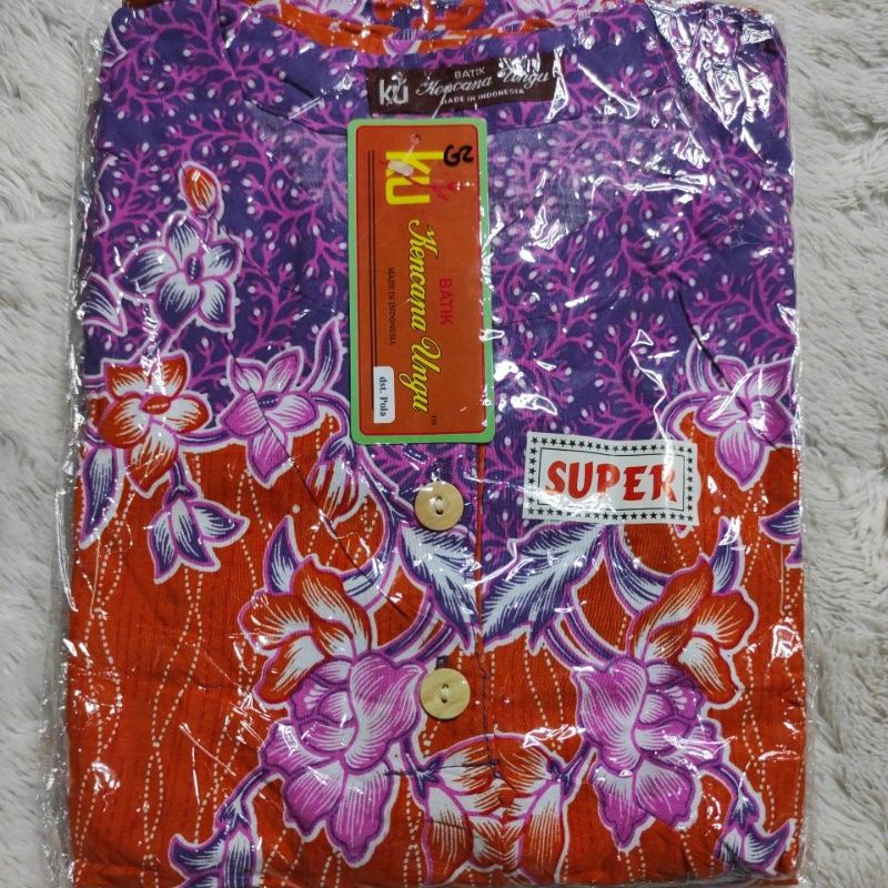 Daster kencanaungu Kencana Ungu Label Coklat Super / KUC Super Daster Pola / KUC Super Daster Lupita-KUC SP DST.POLA/ G2