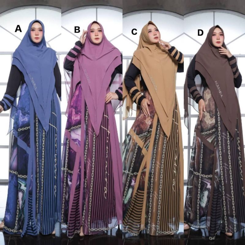 Quthsia Qutsia set syari original brand Humaira
