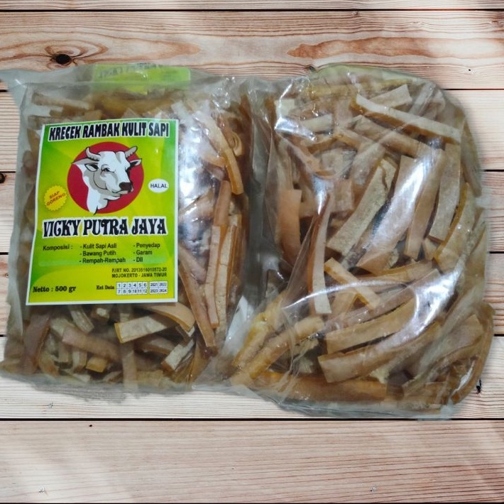 

kerupuk rambak kulit sapi mentah stick