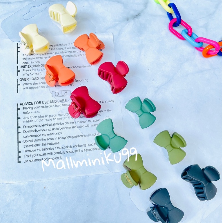 12PCS !!! Jedai korea Doff  3cm - Jedai Jepitan Rambut Doff Matte Motif Gaya korea