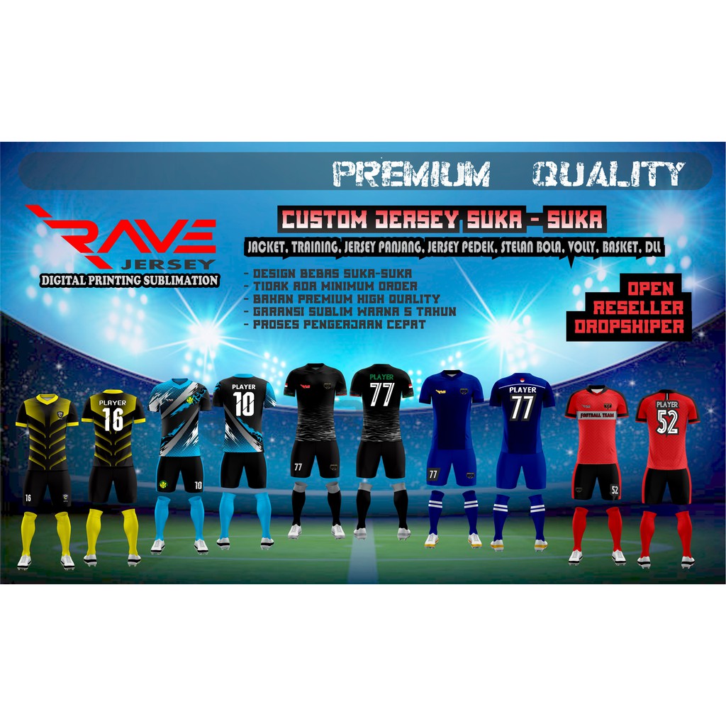 STELAN BOLA JERSEY BOLA KAOSTEAM BOLA SUBLIM JERSEY PRINTING