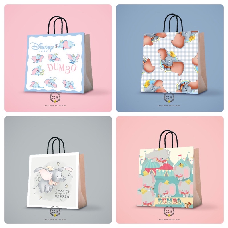 

paper bag dumbo/paperbag dumbo/goodie bag dumbo/hampers ulang tahun