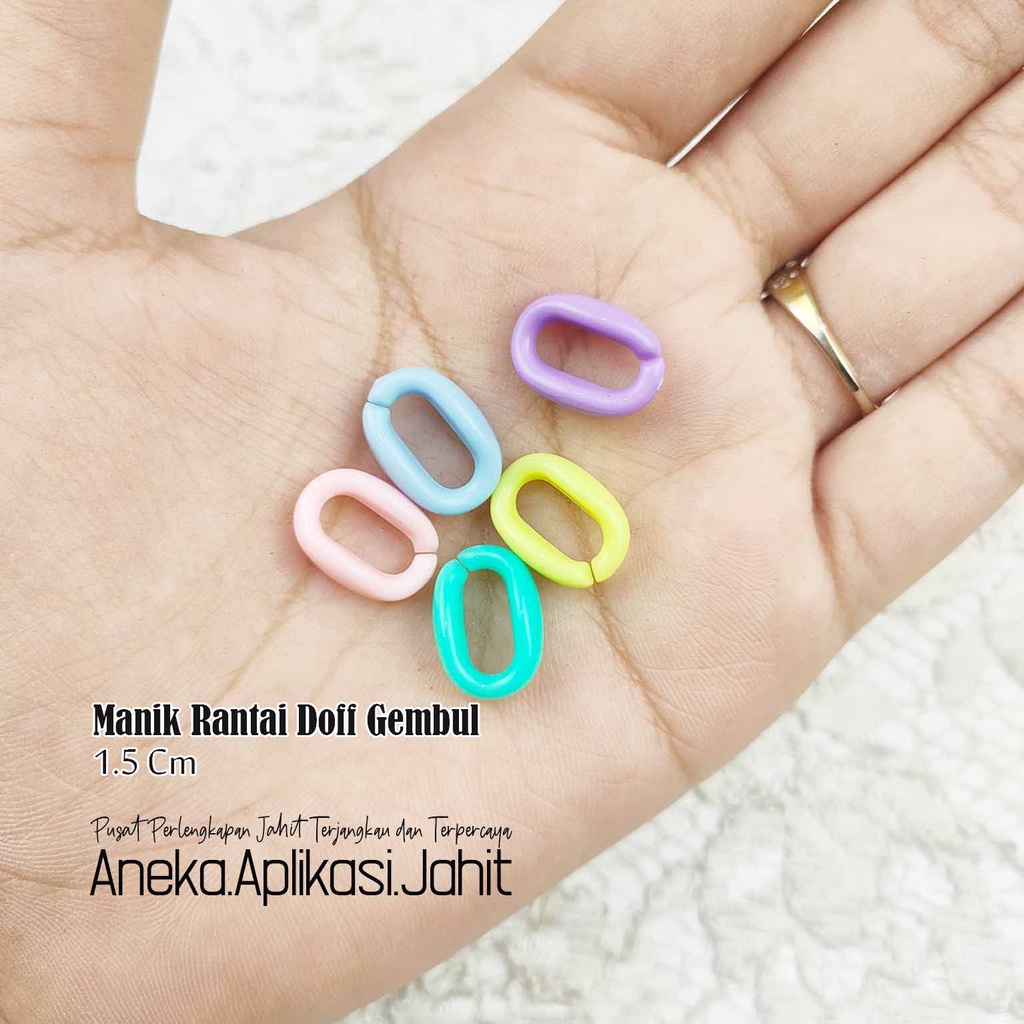 25 GRAM MANIK MOTE RANTAI DOFF MUDA & GEMBUL