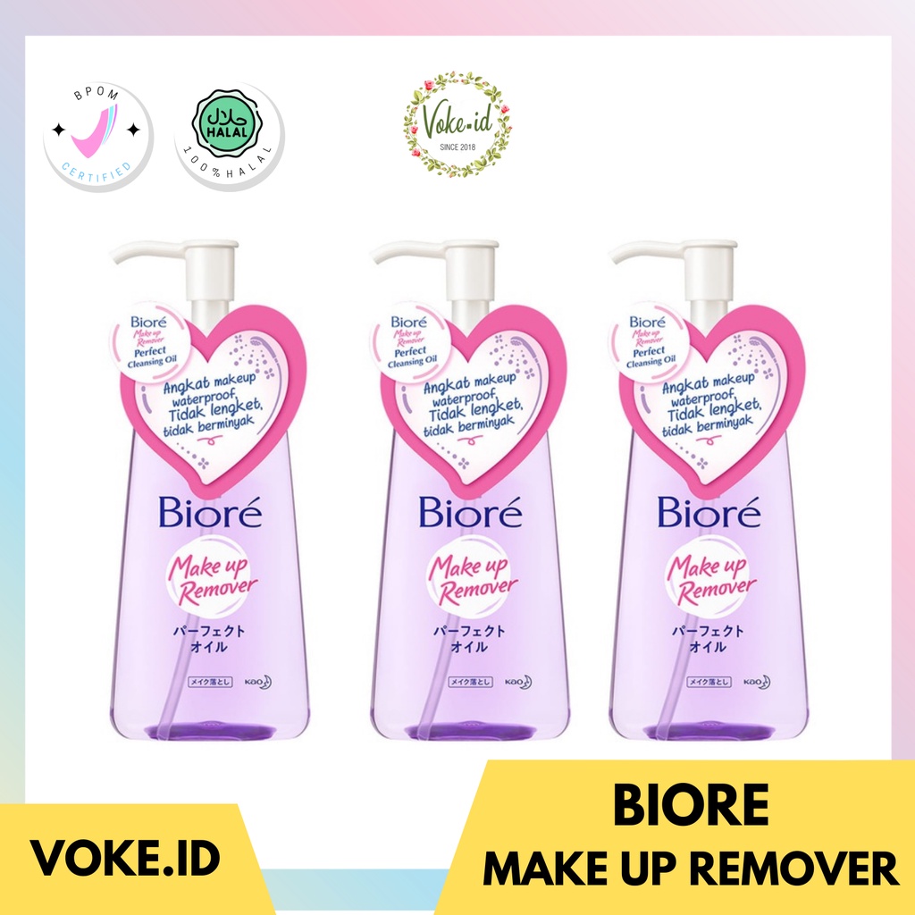 [VOKE.ID GROSIR] Biore Make Up Remover Cleansing Oil 150 ml - Pembersih Make Up