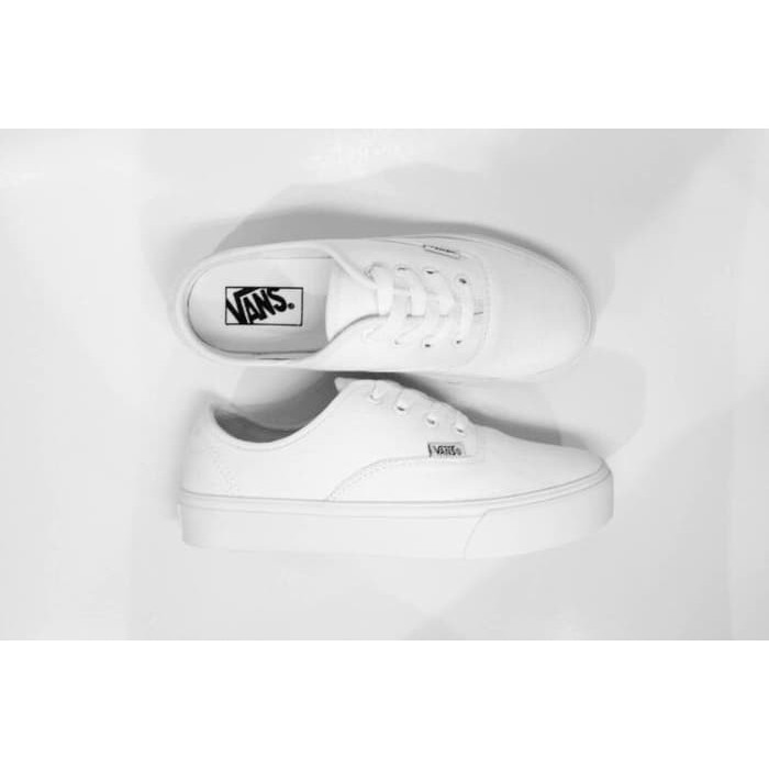 Sepatu Vans Authentic Putih/ Full White Grade Ori - Putih