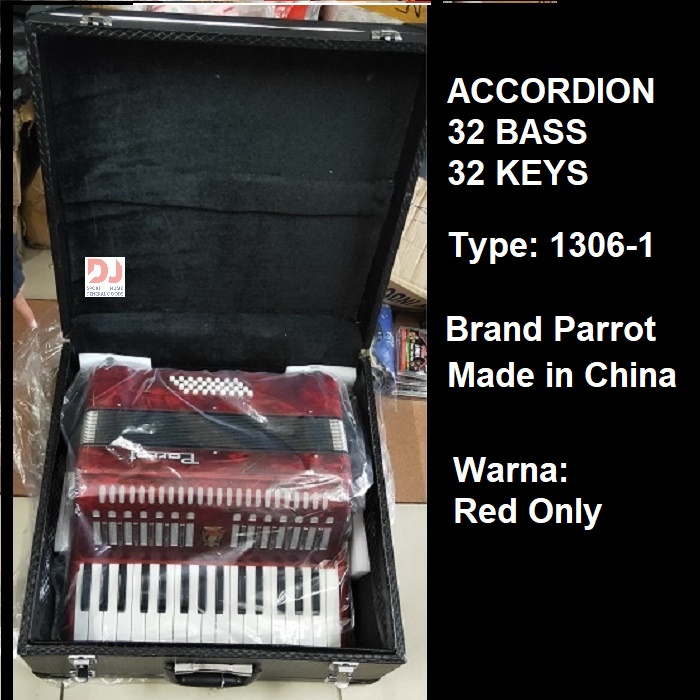 ACCORDION 32 BASS 32 KEYS, PARROT