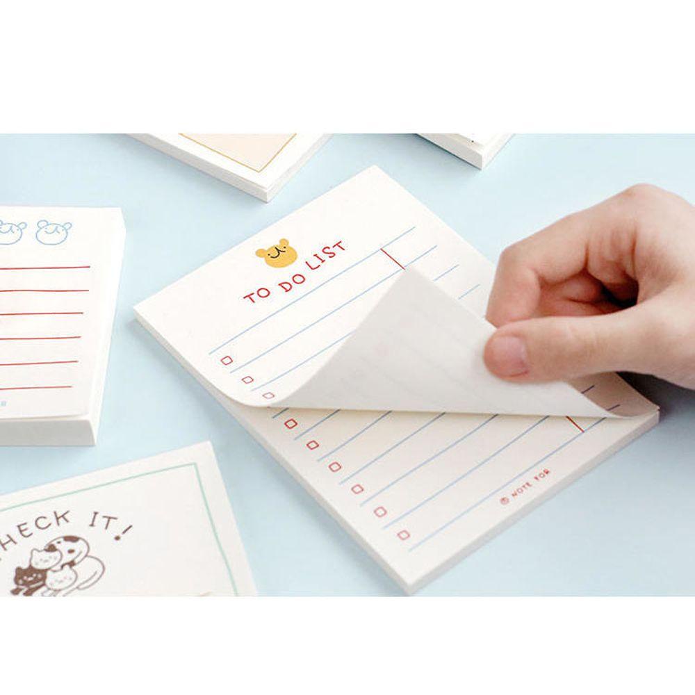 [Elegan] Memo Pads Alat Tulis Siswa Kreativitas Kantor Post Notes Tulisan Pad Paket Mingguan Sticky Notes