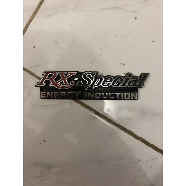 Emblem Tepong Tutup Aki Accu Yamaha Rx Spesial Original