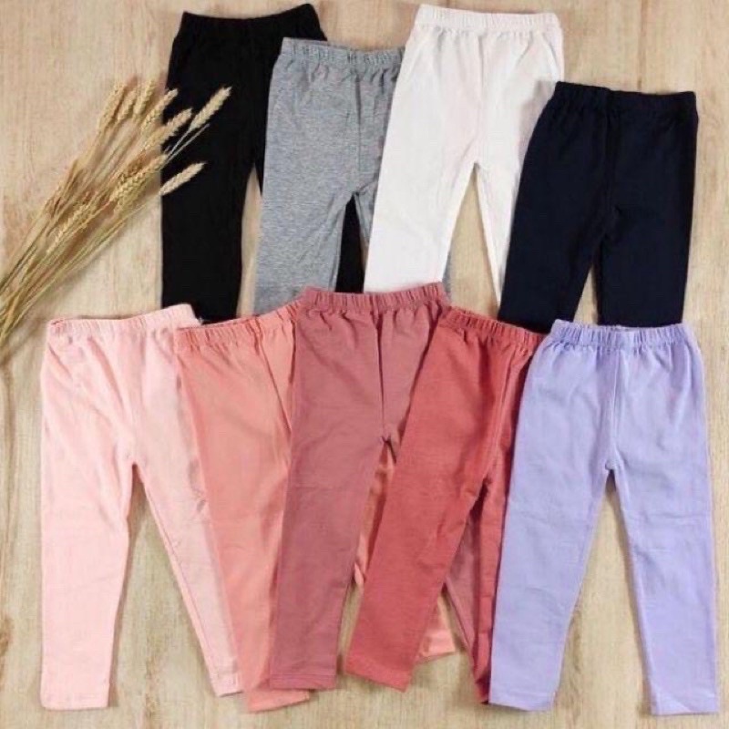 Celana Legging Anak Perempuan Basic Polos Callysta 1-12 Tahun Celana Lejing Anak Leging Anak Perempuan Celana Panjang Anak Perempuan Cewek Katun ABG Remaja