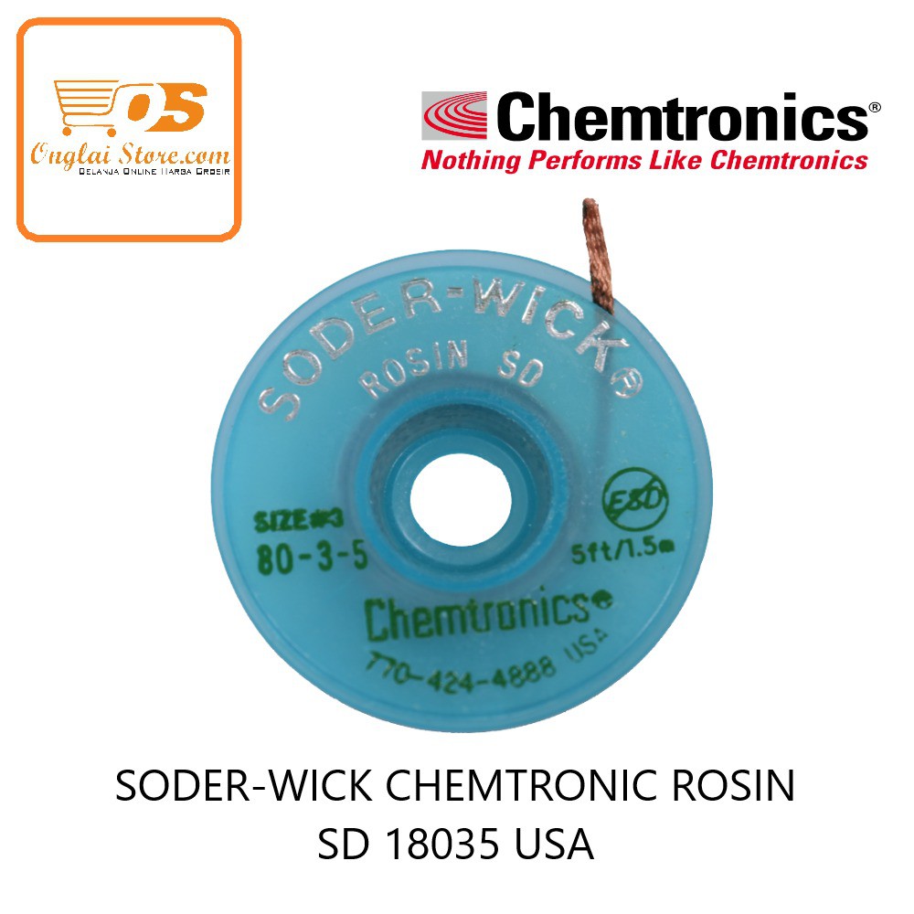 SODER-WICK CHEMTRONIC ROSIN SD 18035 USA ORIGINAL