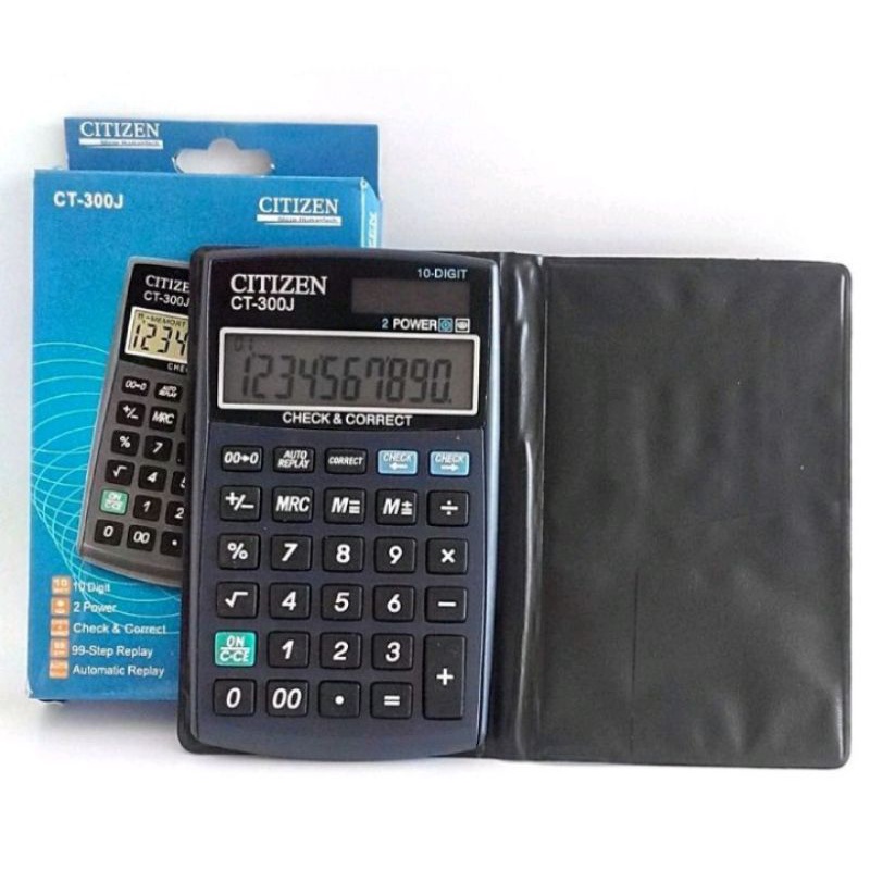 

kalkulator saku CITIZEN CT-300J calculator 10 digit ringan kecil