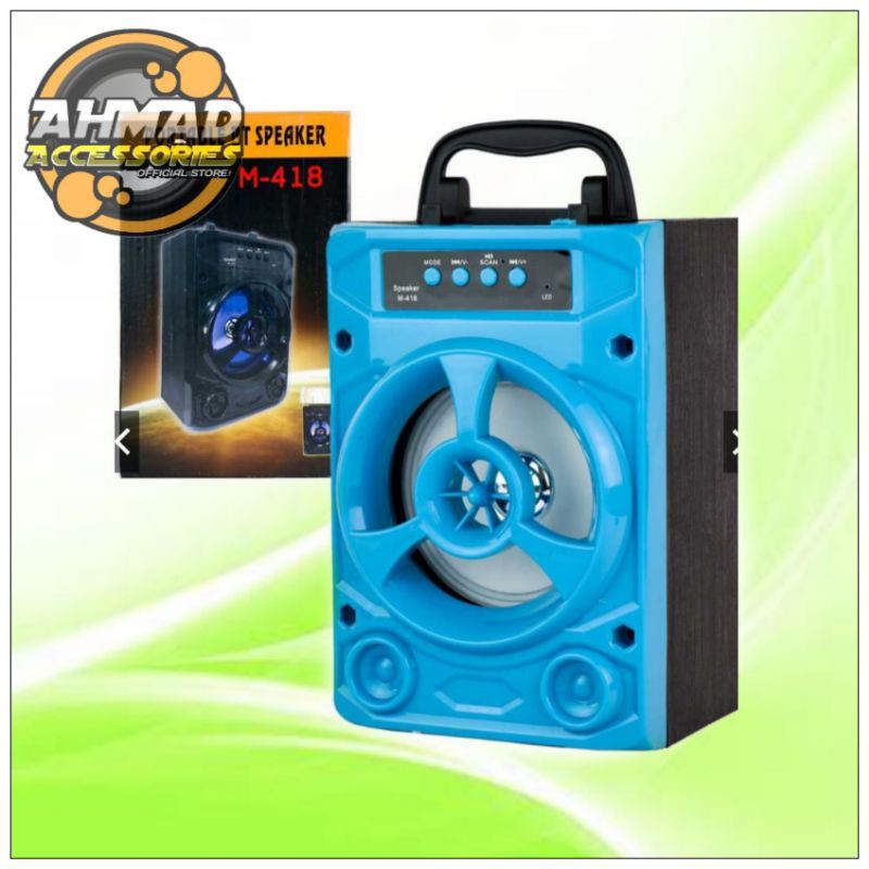 SUARA KENCENG SPEAKER BLUETOOTH PORTABLE BT SPEAKER M-408/M418