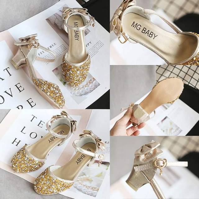 Sepatu High Heels BlinkBlink Anak Perempuan GOLD/PINK