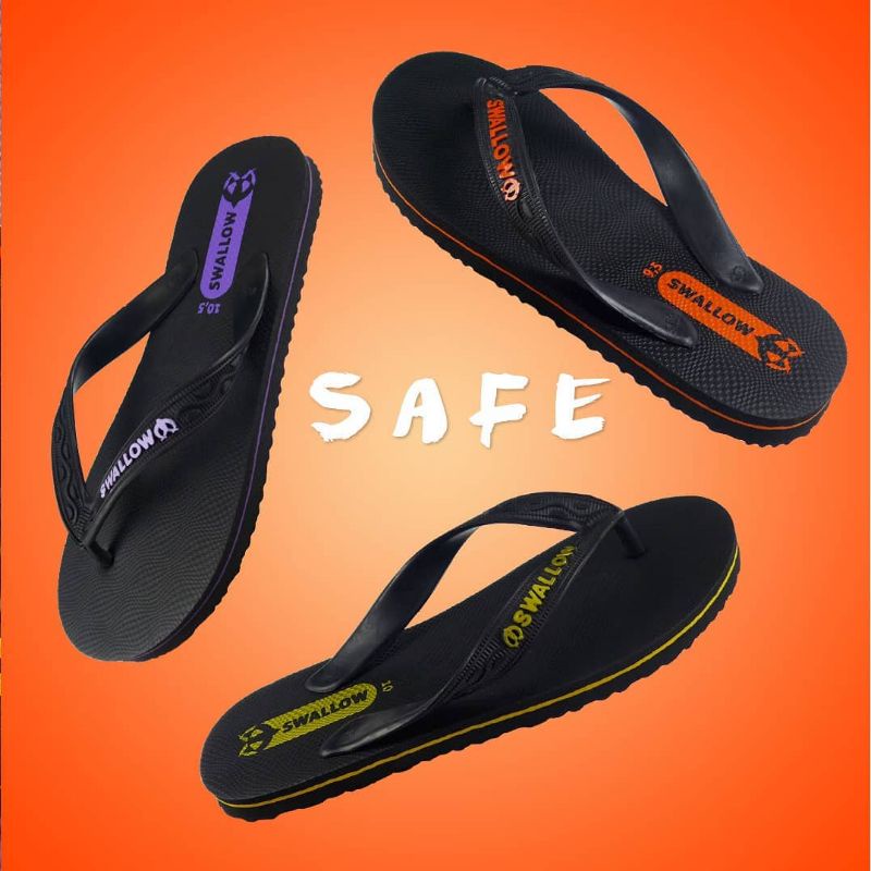 *NEW* Sandal Jepit Swallow PRIA Black Pearl M02