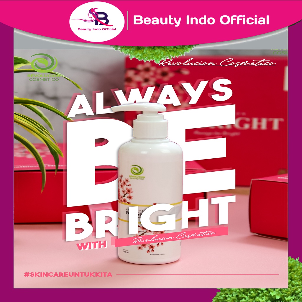 Revolution Bright Body Lotion 100% Original Memutihkan Kulit Dan Mencerahkan Original Beauty Indo Of
