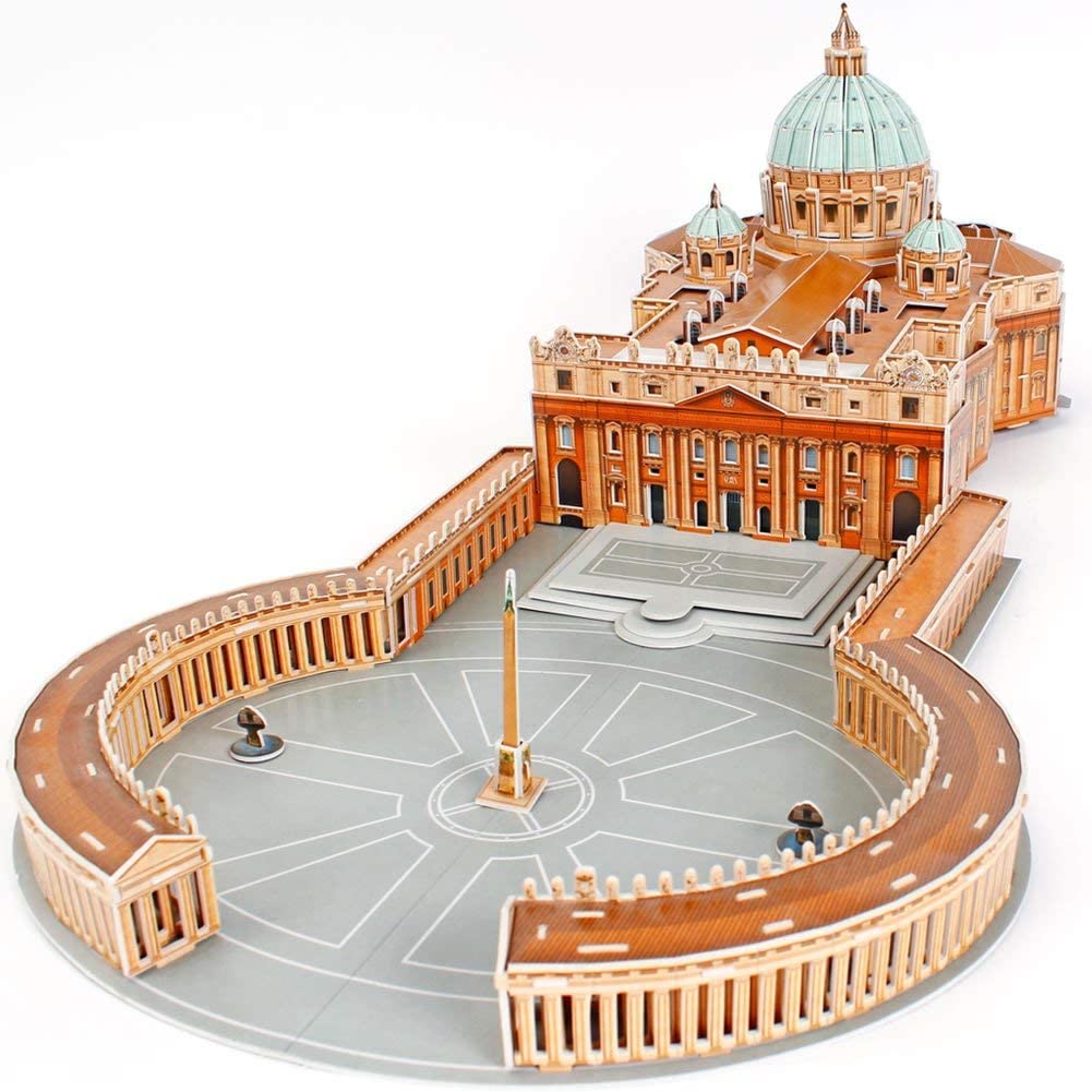 Mainan Puzzle Gereja - SAINT PETER'S CATHEDRAL - 3d Puzzle G268-38 - DIY - Pazel Gereja - Koleksi Pajangan - Bangunan Persejarah