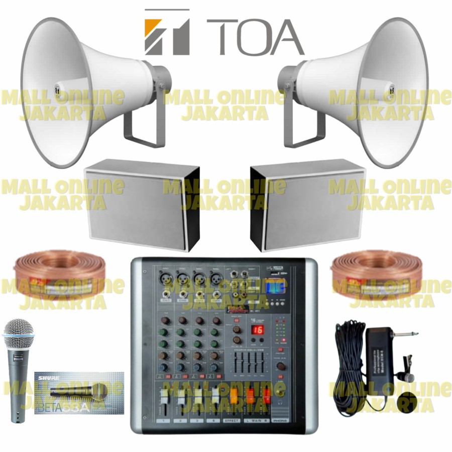 Paket Speaker Masjid Toa Sound system musholla luar dalam