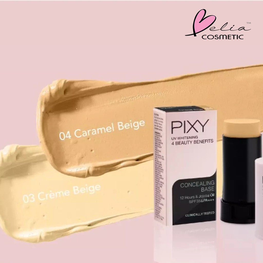 ❤ BELIA ❤  PIXY Concealing Base 9g ( UV Whitening 4 Beauty Benefits concealer stick )