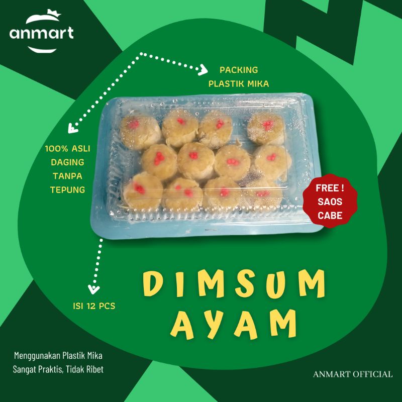 

1 Pack Dimsum Siomay Ayam isi 12 pcs | Frozen Food | Sayur Online | ANMART