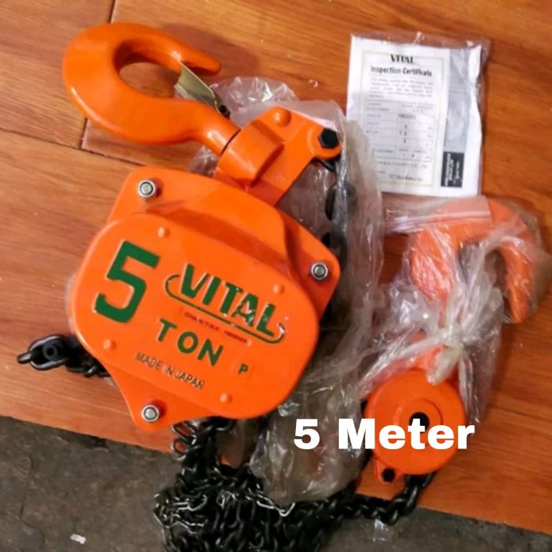 takel 5 ton 5 meter chain block Vital