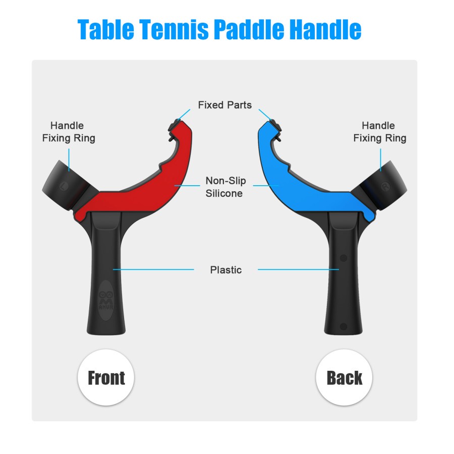 AMVR Raket Tenis Meja Paddle Grip Quest 2 Table Tennis VR Game