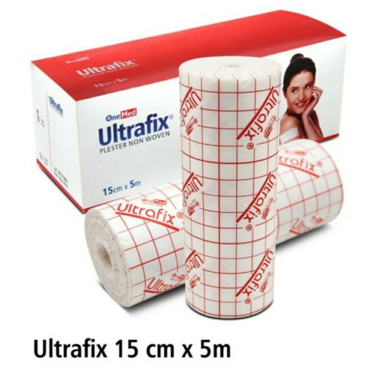 Ultrafix 15 cm x 5 m One Med. Ultra fix 15cm x 5m OneMed. Ultrafix 15x5. Plester Penutup Luka O Med