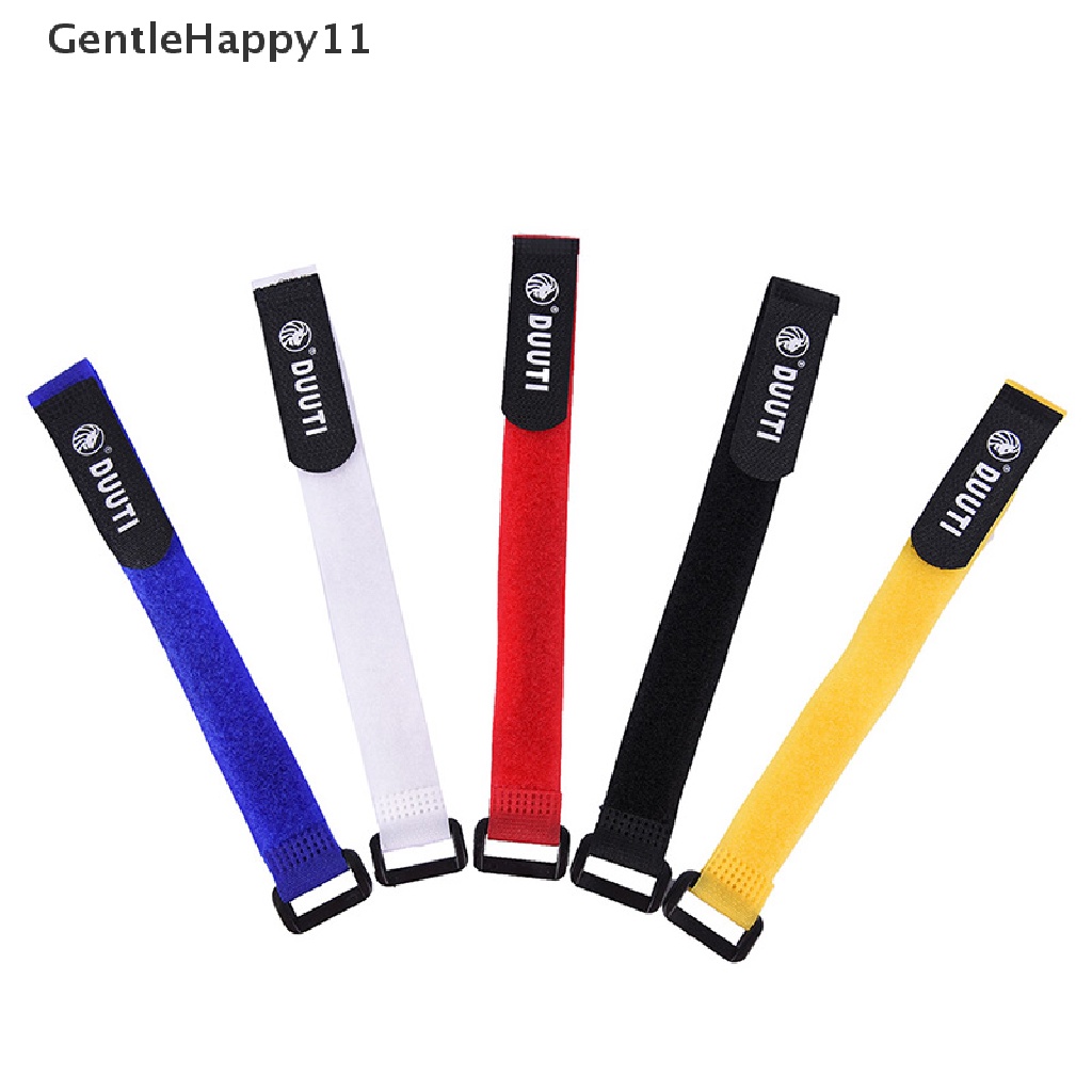 Gentlehappy 1pc Back To Back Nylon Strap 25cm Sepeda Sepeda Pompa Holder Ties Fixed Senter Bandages