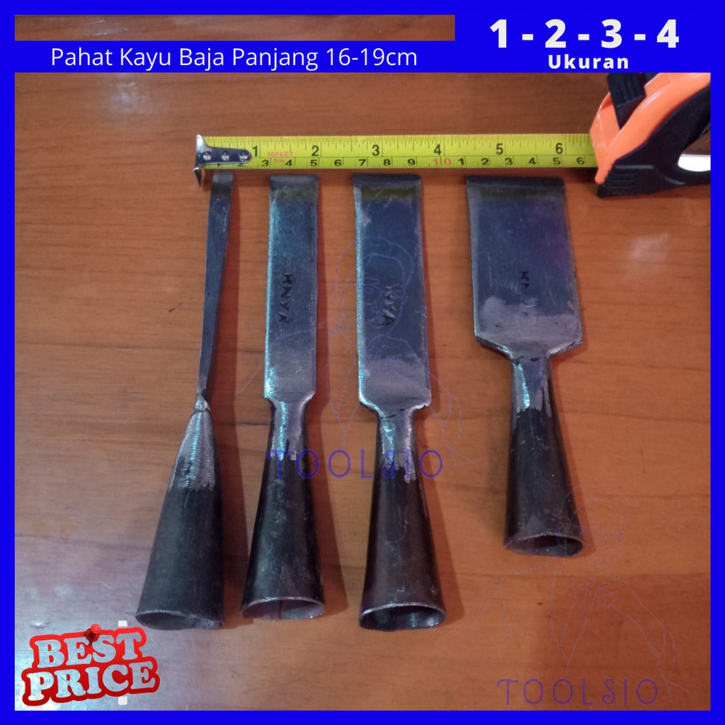 Pahat Kayu Bahan Baja Per Mobil 7mm Di Tempa dan di sepuh Bahan Baja 1cm 2cm 3cm 4cm