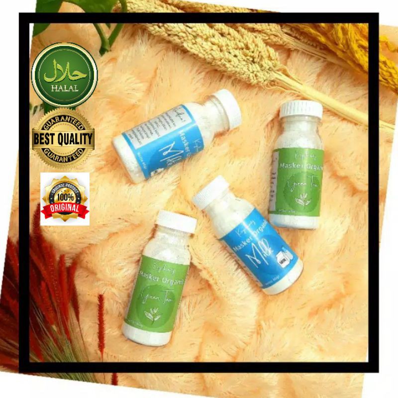 40 gram Masker Wajah Organik, 14 varian, Original, Halal, Tanpa Bahan Kimia, Terbukti Berkhasiat