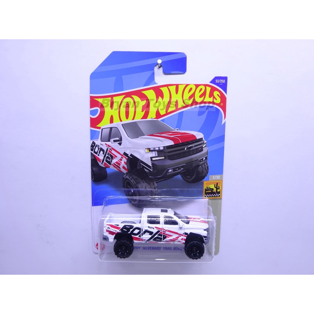 Hot Wheels 19 Chevy Silverado Trail Boss LT Putih Borla