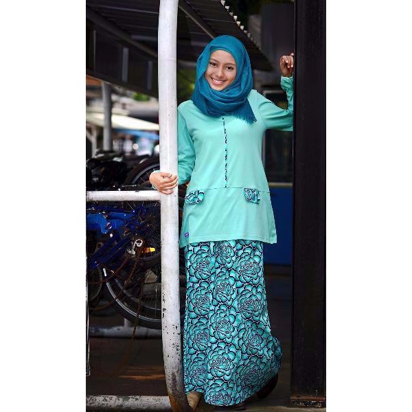 TERBARU Baju Gamis Terbaru Nibras NT 02 Hijau Baju Gamis Remaja