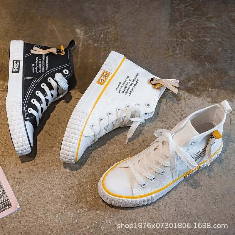 [LOKAL] DOMMO - D5131 Sepatu JULIA Sneakers Boots Wanita fashion kanvas AG01