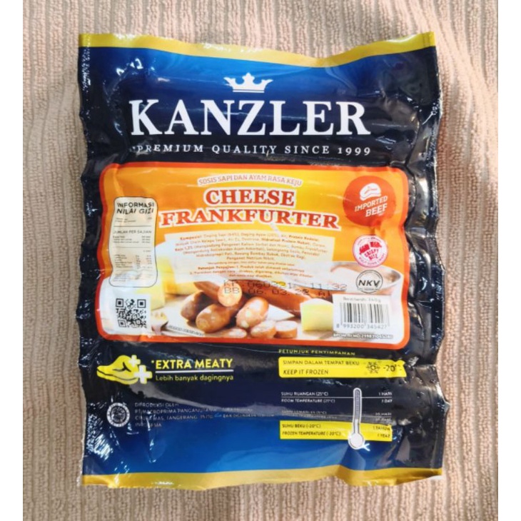 

Sosis Kanzler Cheese Frankfurter 360gr sosis/frozen